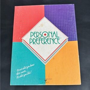 Vintage 1988 Personal Preference Board Game Broderbund Games, Complete